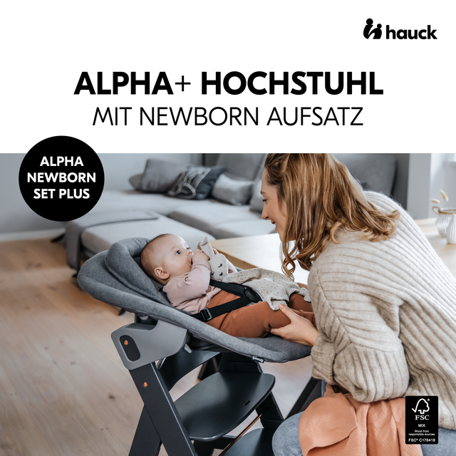 Alpha Newborn Set Plus  Dark Grey