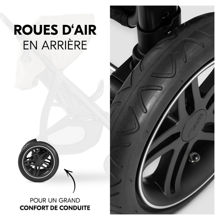 Conduite agréable avec roues d'air arrière