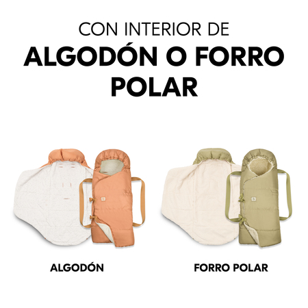 Con interior de algodón o mullido forro polar