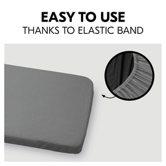 Easy to attach to mattress with elastic band