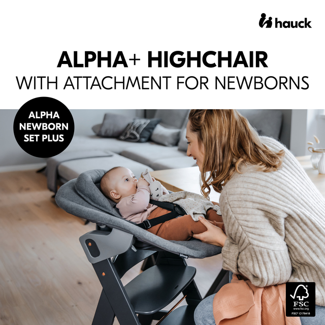 Alpha Newborn Set Plus hauck 4007923661512 Dark Grey