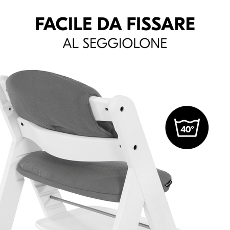 Facile da fissare al seggiolone