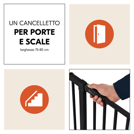 Cancelletto di bloccaggio per porte e scale standard