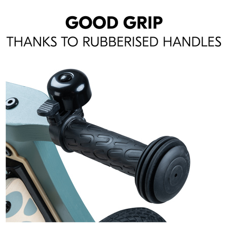 Good grip thanks to rubberised handles