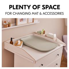 Plenty of space for changing unit and accessories