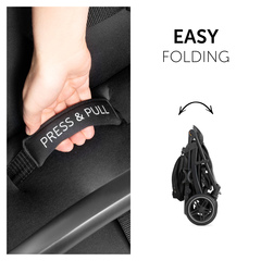 Compact one-hand folding within seconds