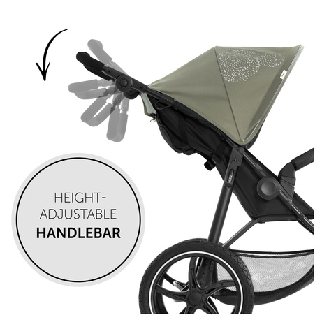 Hauck Silla de Paseo, Runner 2, desde Nacimiento hasta 25 kg, 3 Ruedas  Neumáticas Grandes, Carrito Bebe, Reclinable, Protección UV 50+, Altura  Ajustable, Plegable : : Bebé