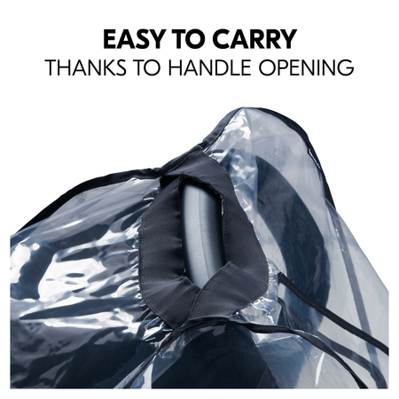 Easy carrying of car seat thanks to handle opening