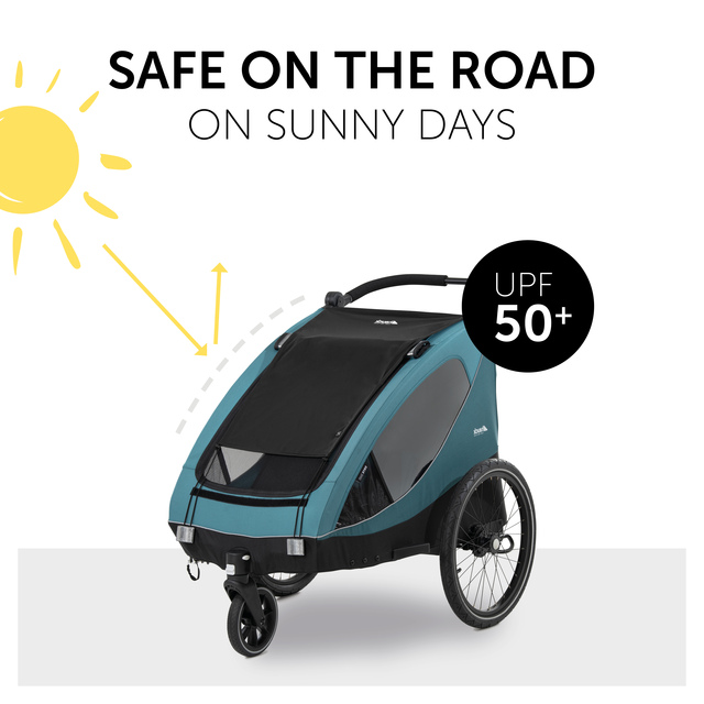 Bike Trailer Sunshade Black