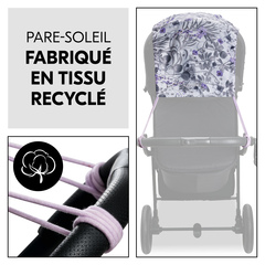 Auvent pare-soleil fabriqué en tissu recyclé
