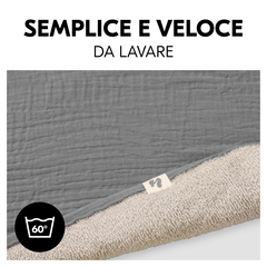 Facile e veloce da lavare a 60° C