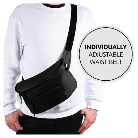 Adjustable waist belt