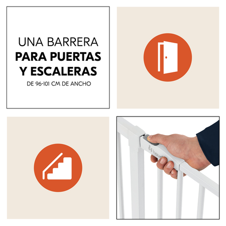 Verja de seguridad, puertas y escaleras de 96-101 cm de ancho