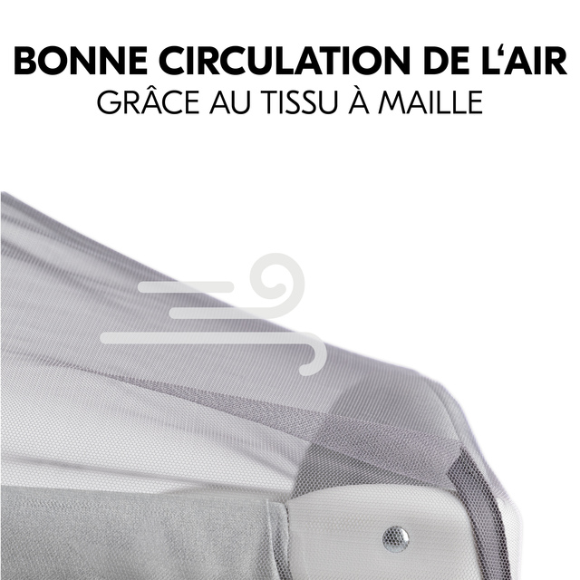 Travel Bed Canopy Grey