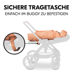 Sichere Tragetasche einfach im Buggy zu befestigen