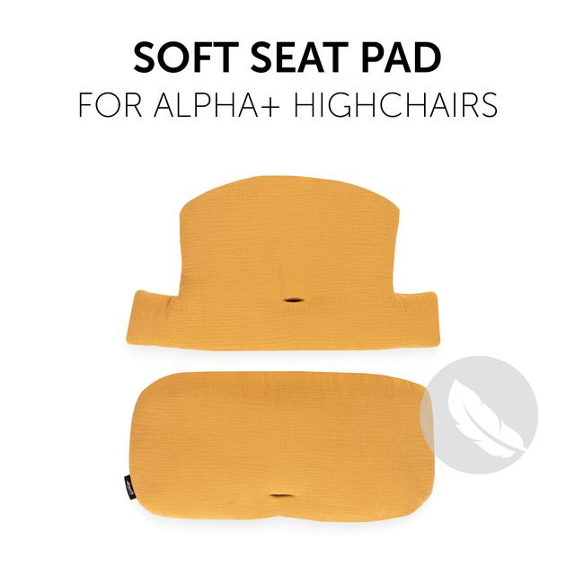 Highchair Pad Select  Muslin Honey