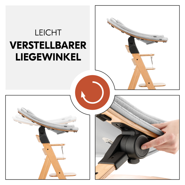 Highchair Bouncer Eco Light Grey