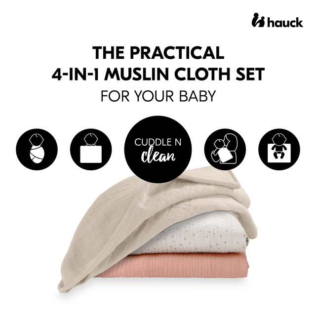 Cuddle N Clean 3Set Beige Dots/Cork/Beige