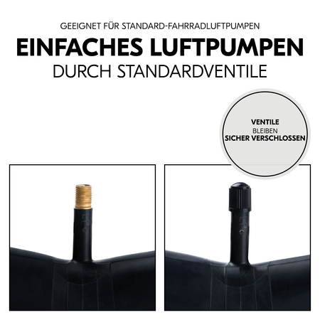 Einfaches Luftaufpumpen durch Standardventile