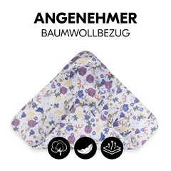 Angenehmer Baumwollbezug für jede Jahreszeit