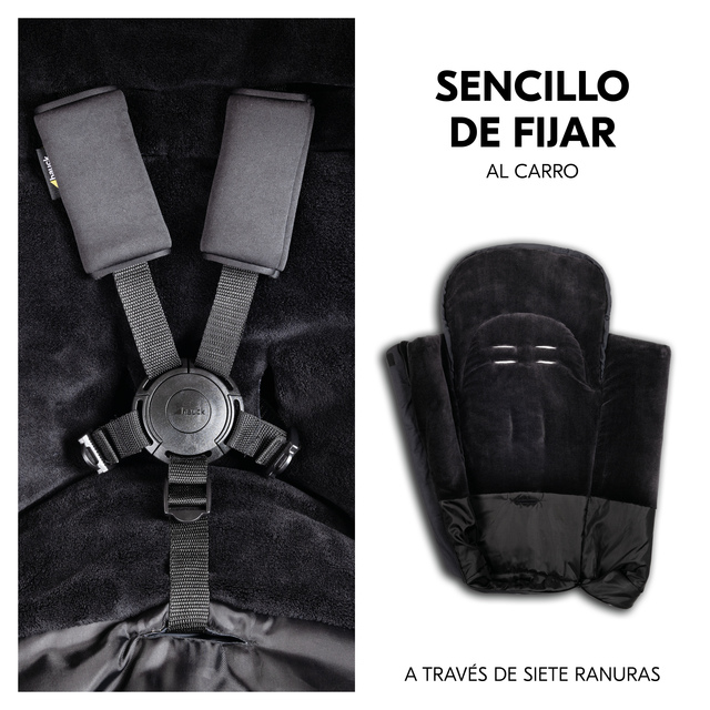 Pushchair Footmuff  Winter Black
