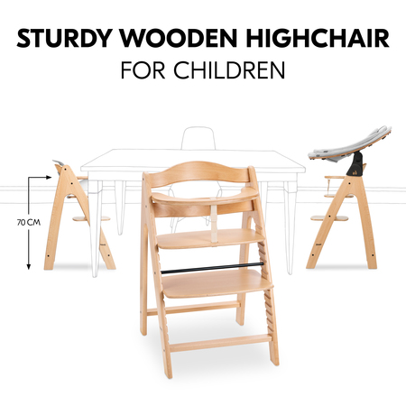 A sturdy highchair for children