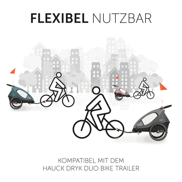 Bike Trailer Hitch Metal Black