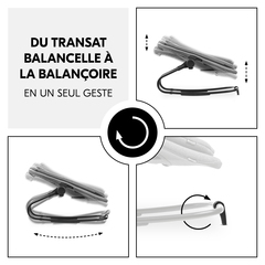Du transat balancelle à la balançoire en un geste