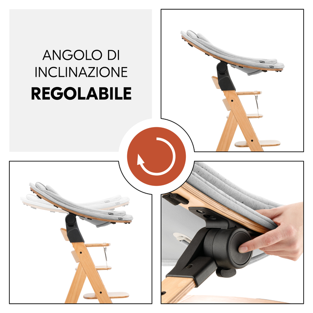 Highchair Bouncer Eco Light Grey