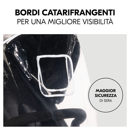 Maggiore visibilità grazie ai bordi riflettenti