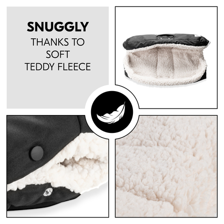 Soft and snuggly thanks to teddy fleece