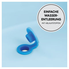 Einfache Wasserentleerung mit Ablaufstopfen