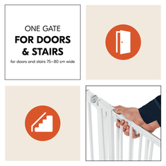 Pressure fit gate for standard doors and stairs
