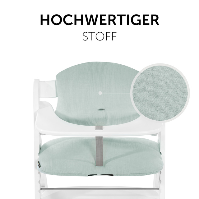 Highchair Pad Select  Muslin Mint
