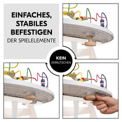 Einfaches, stabiles Befestigen der Spielelemente