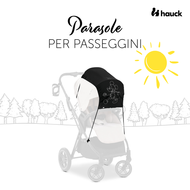 Sunshade  Mickey Mouse Black