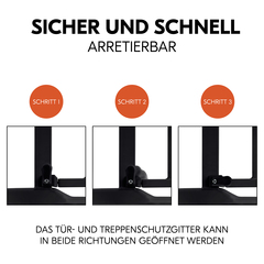 Sicher und schnell arretierbar