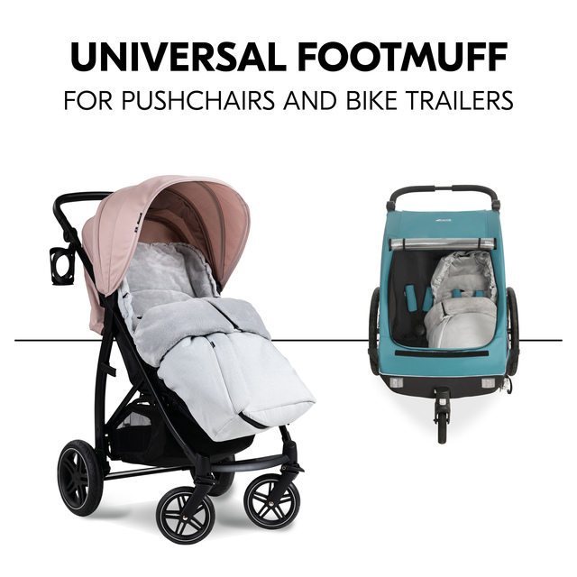 Universal footmuff grey on sale