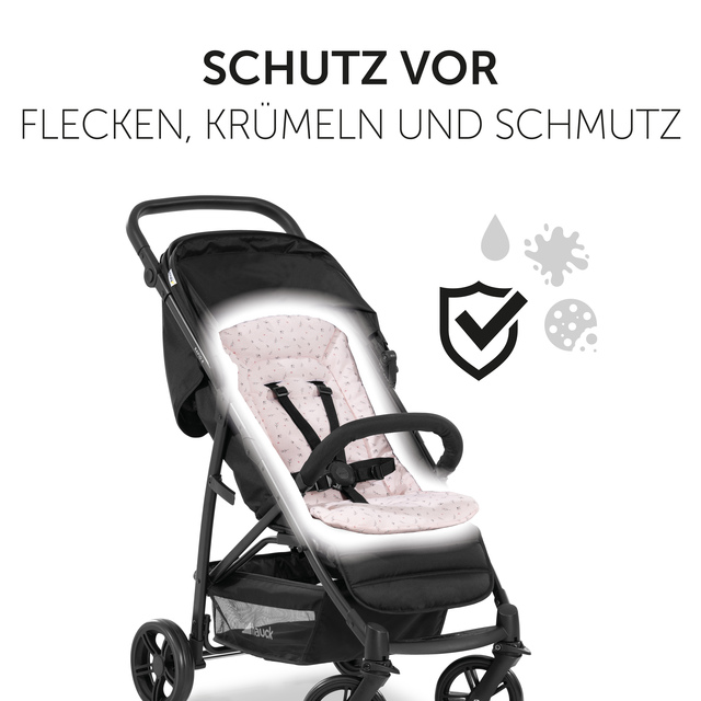 Pushchair Seat Liner  Flowers Rose