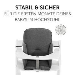 Stabil dank hoher Rückenlehne und Seitenpolsterung