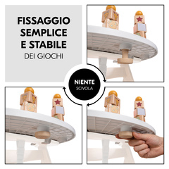 Fissaggio facile e stabile degli elementi di gioco