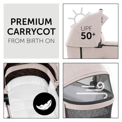 Premium carrycot from birth on