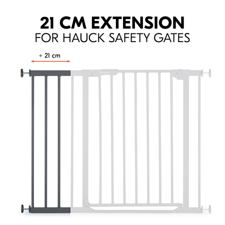 Extension compatible with safety gates by hauck