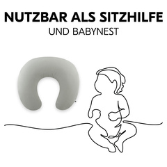 Auch nutzbar als Sitzhilfe und Babynest