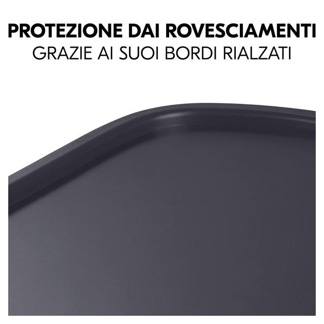 Alpha wooden tray Dark Grey