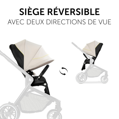 Siège réversible avec deux directions de vue