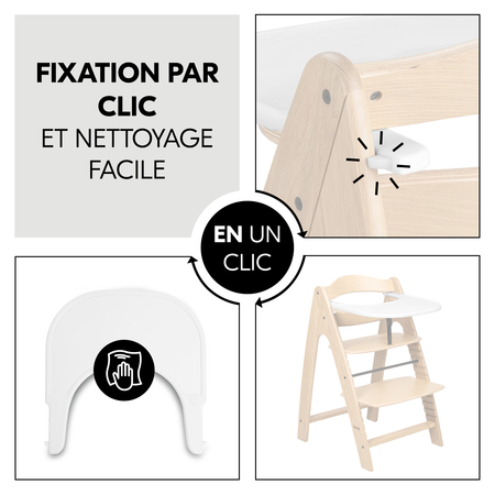 Fixation en un clic et nettoyage facile