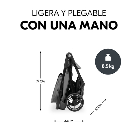 Ligera y plegable con una sola mano