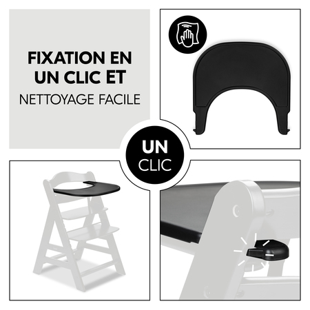 Fixation en un clic et nettoyage facile