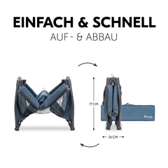 Einfach und schnell auf- und abgebaut